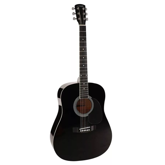 Nashville GSD60BK Akusztikus gitár, fekete, dreadnought