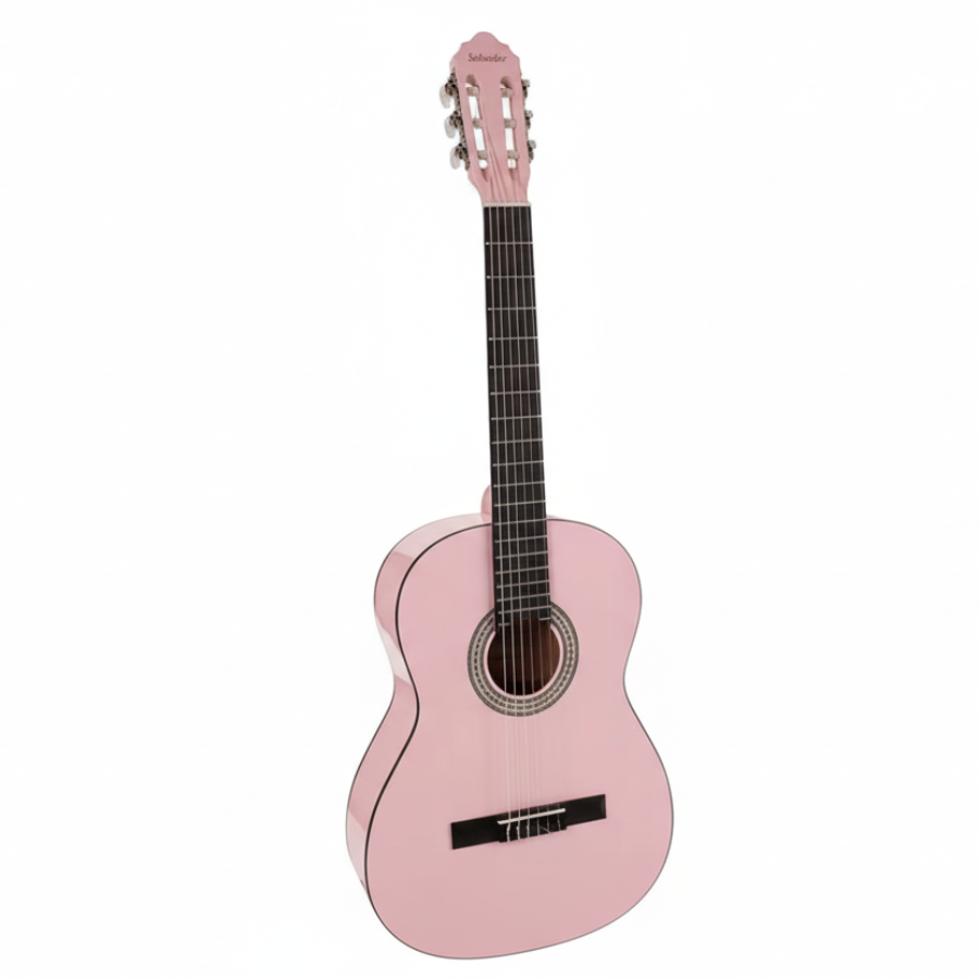 Salvador Kids CG144PK Klasszikus gitár 4/4, rózsaszín fényes