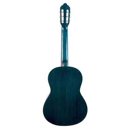 Valencia VC203TBU 3/4 Klasszikus tanuló gyerek gitár, Transparent Blue Kék