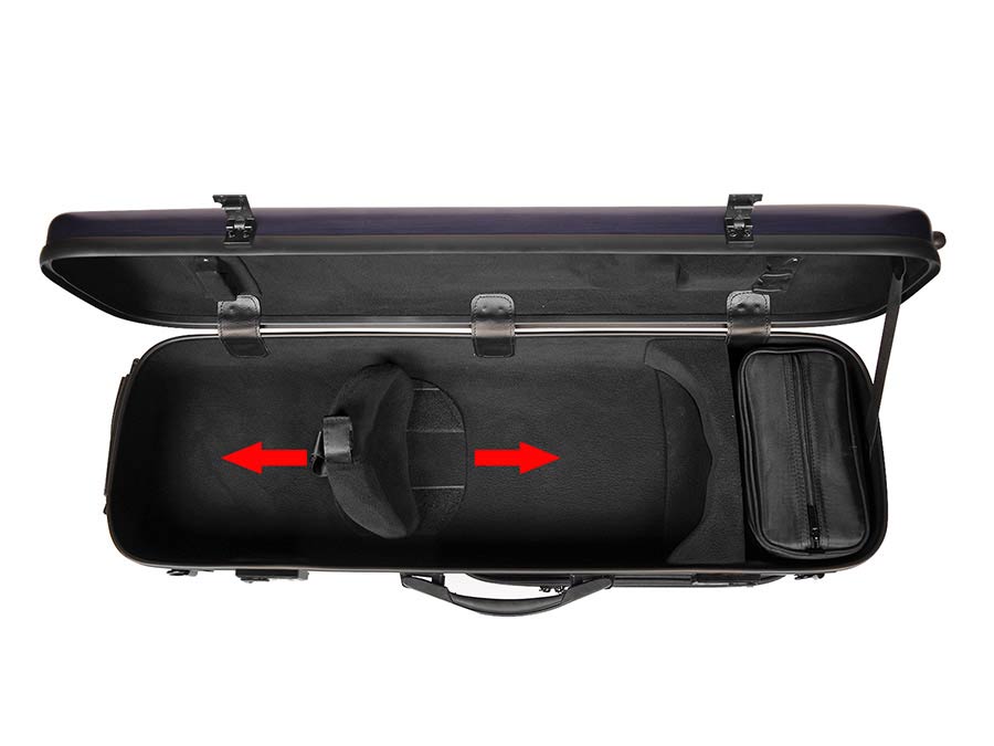 Leonardo VC50BU 4/4 hegedűtok, PVC szendvics szerkezet, 2 párnázott vállpánt, kék