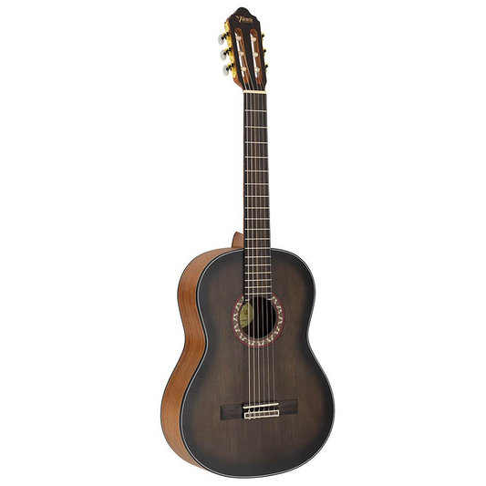 Valencia VC404HSB klasszikus gitár 4/4, Sitka lucfenyő és mahagóni, Historic Sunburst
