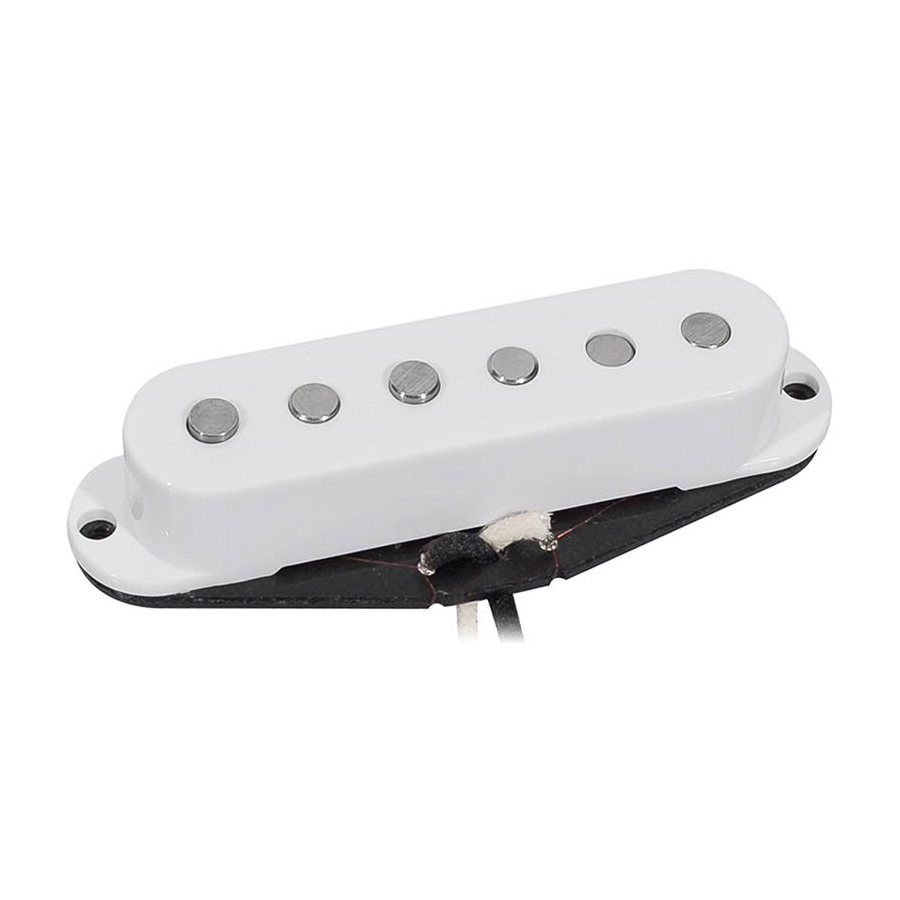 Boston VSC57MWH single coil elektromos gitár hangszedő, középső pozíció, Alnico 5, Fehér