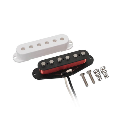 Boston VSC57MWH single coil elektromos gitár hangszedő, középső pozíció, Alnico 5, Fehér