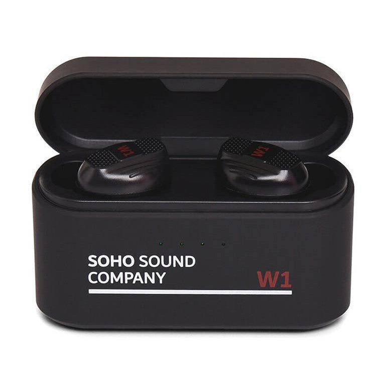 Soho W1BK vezeték nélküli fülhallgató Power Bank funkcióval, Fekete