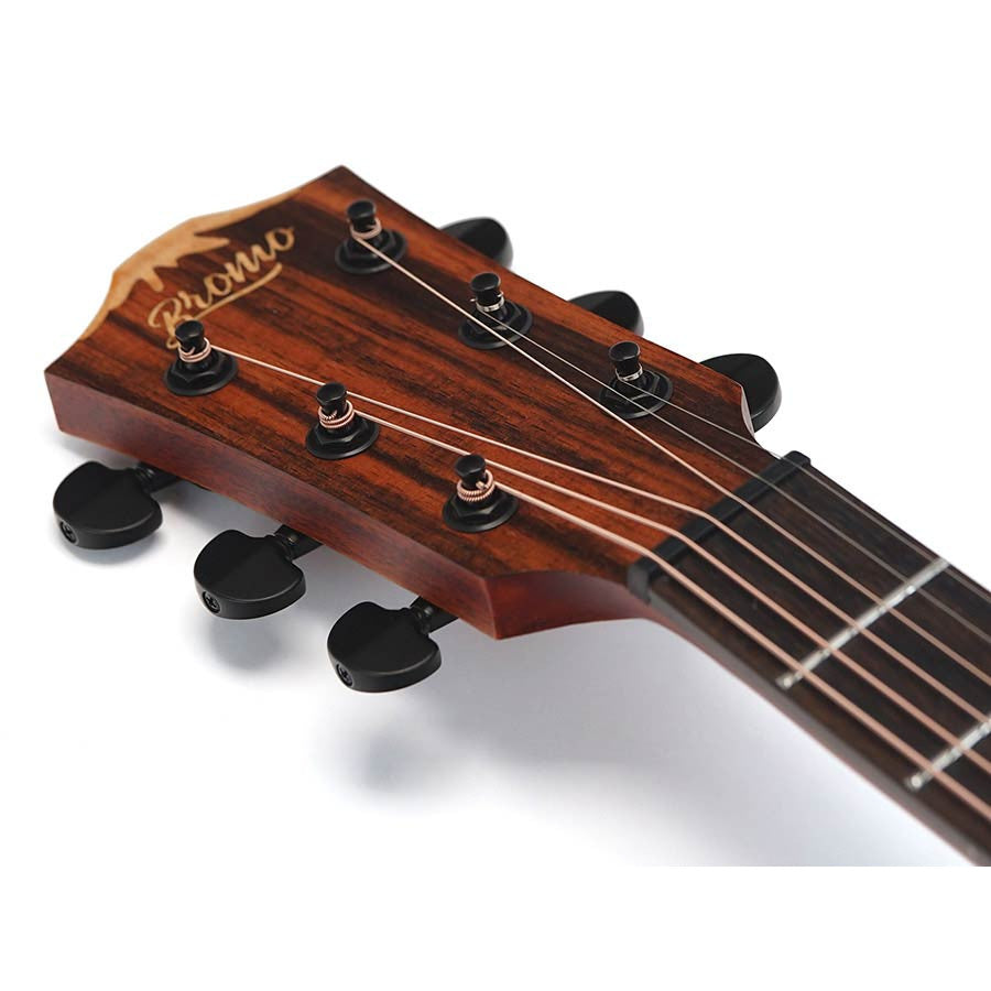 Bromo BAT9MEBK elektroakusztikus gitár, fekete, dreadnought Tahoma sorozat
