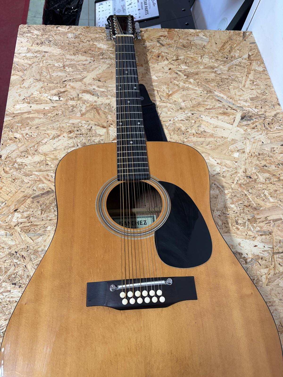 Sanchez 12 húros akusztikus gitár (Gitera), Made in Korea – jó állapotban