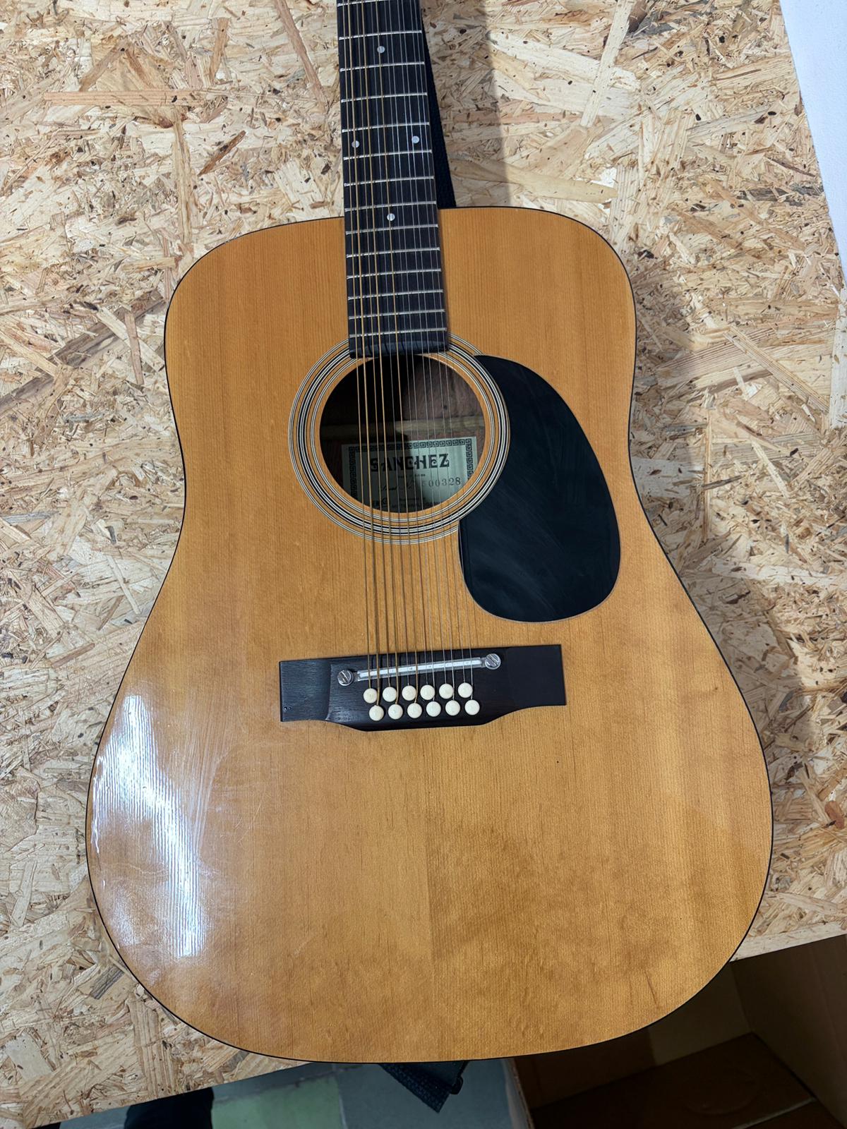 Sanchez 12 húros akusztikus gitár (Gitera), Made in Korea – jó állapotban