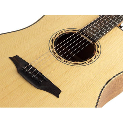 Bromo BAT1 akusztikus gitár, natur, dreadnought Tahoma Series
