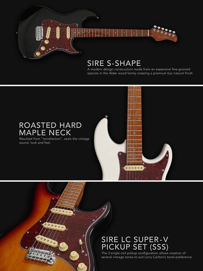 Sire Larry Carlton S7VAWH elektromos gitár, vintage fehér