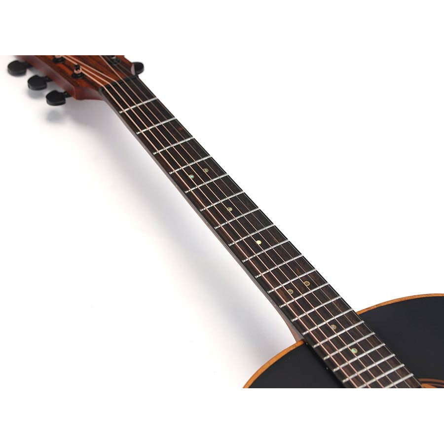 Bromo BAT9MEBK elektroakusztikus gitár, fekete, dreadnought Tahoma sorozat