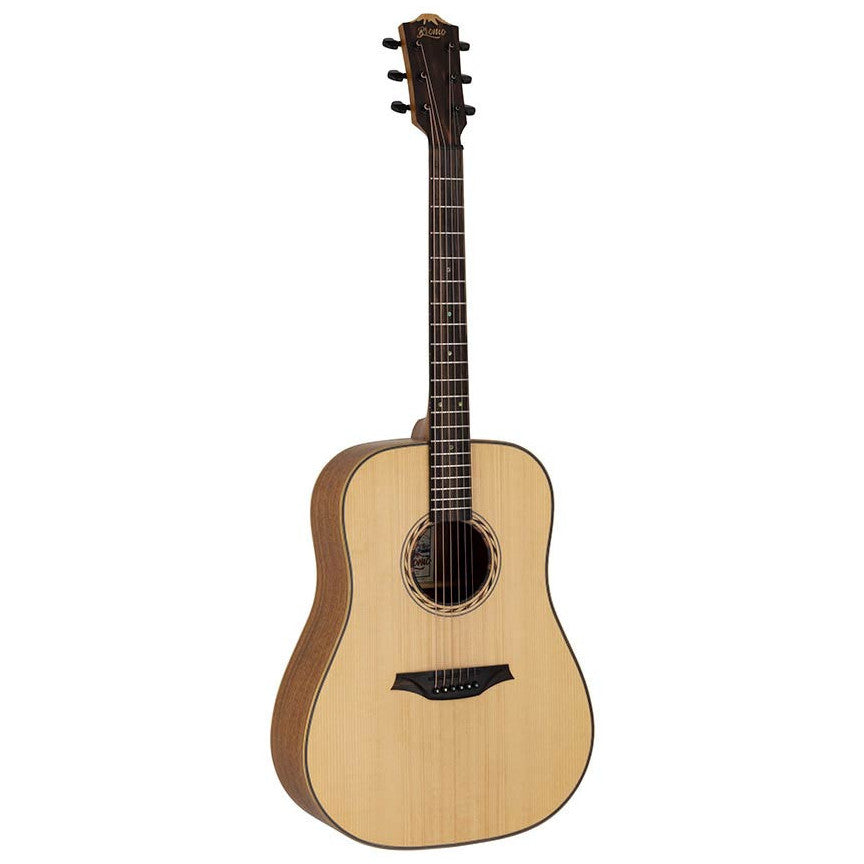 Bromo BAT1 akusztikus gitár, natur, dreadnought Tahoma Series