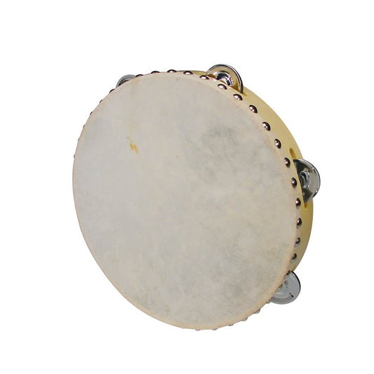 Hayman CSN0906 Fa tamburin természetes bőrrel, 9", 6 db csörgő