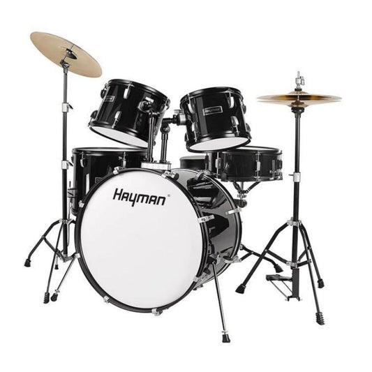 Hayman HM100BK Deluxe Akusztikus dobfelszerelés szett, 5 részes, fekete