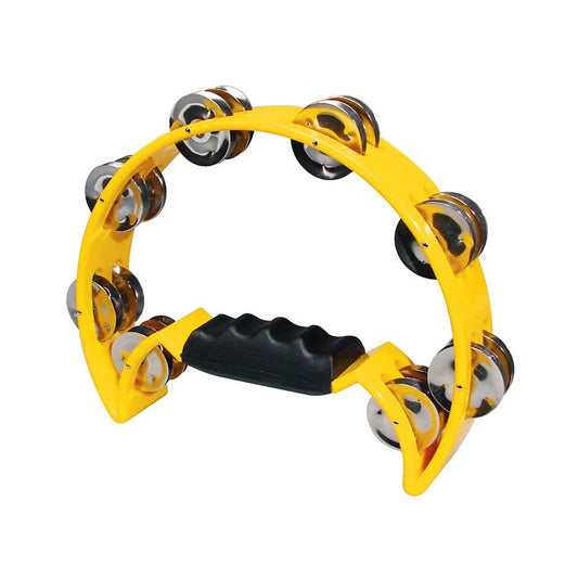 Hayman HTA40YE Félhold tamburin, műanyag, sárga