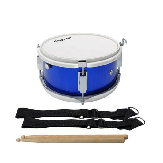Hayman JMDR1005BU 10" menetdob (marching snare), vállpánttal és dobverőkkel, kék