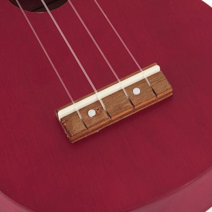 Mahalo MK1TRD Pro Szoprán ukulele készlet, átlátszó piros, teljes tartozékkal