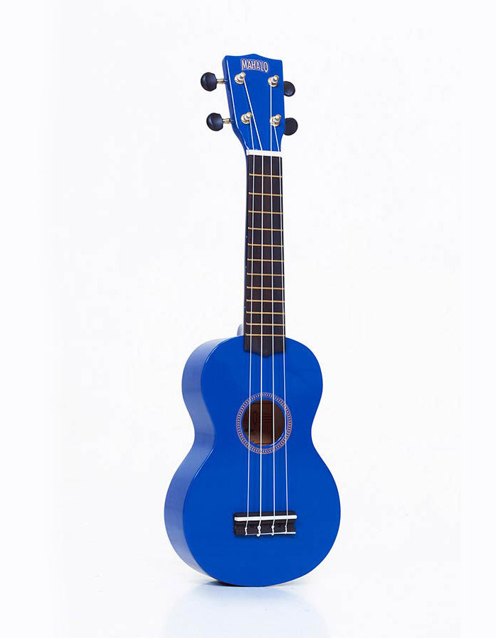 Mahalo MR1BU Rainbow Series szoprán ukulele szett, kék, tokkal