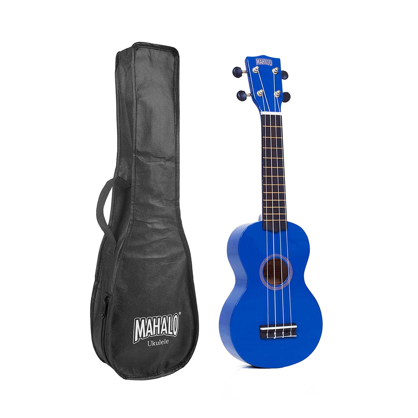 Mahalo MR1BU Rainbow Series szoprán ukulele szett, kék, tokkal