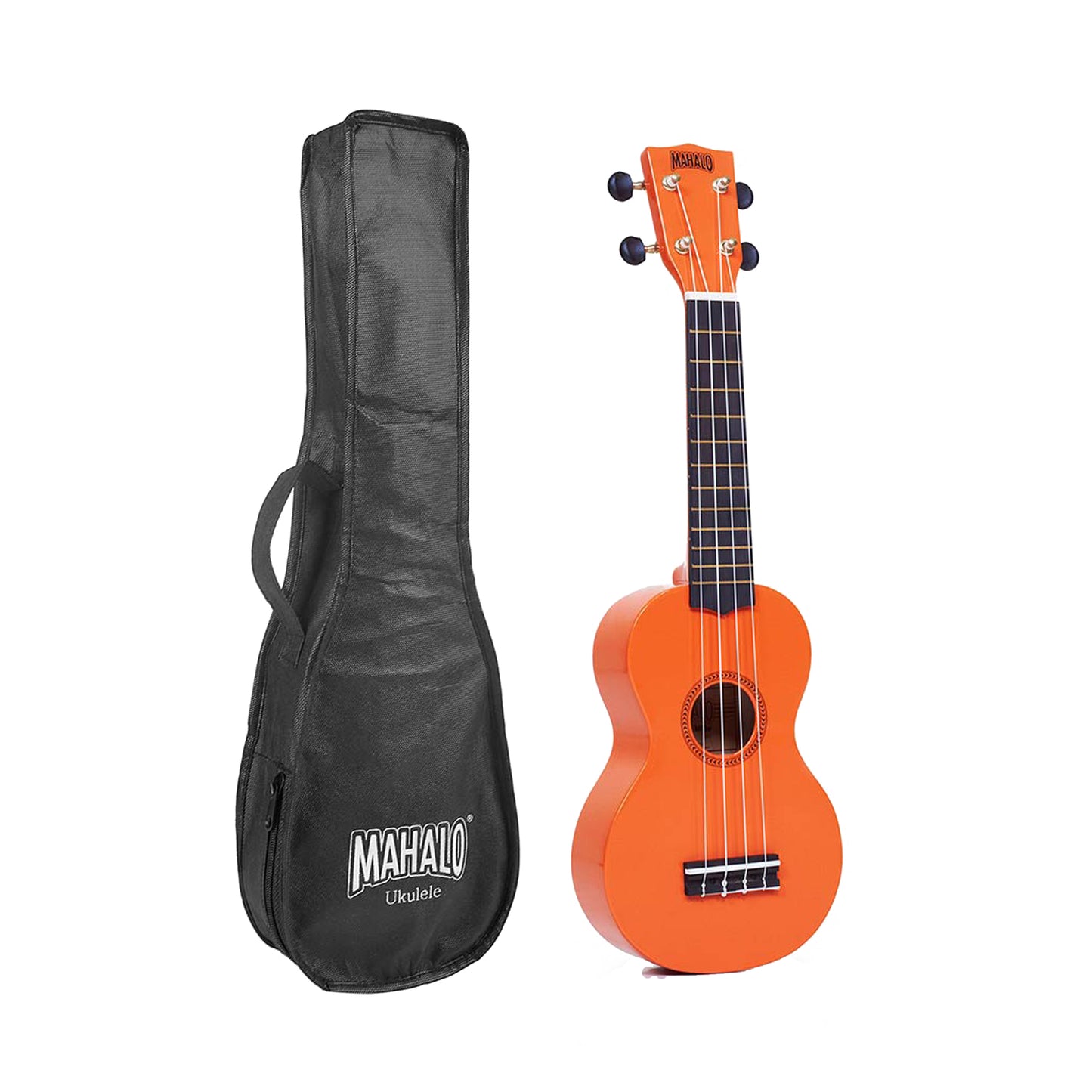 Mahalo MR1OR Rainbow Series szoprán ukulele szett, narancssárga, tokkal
