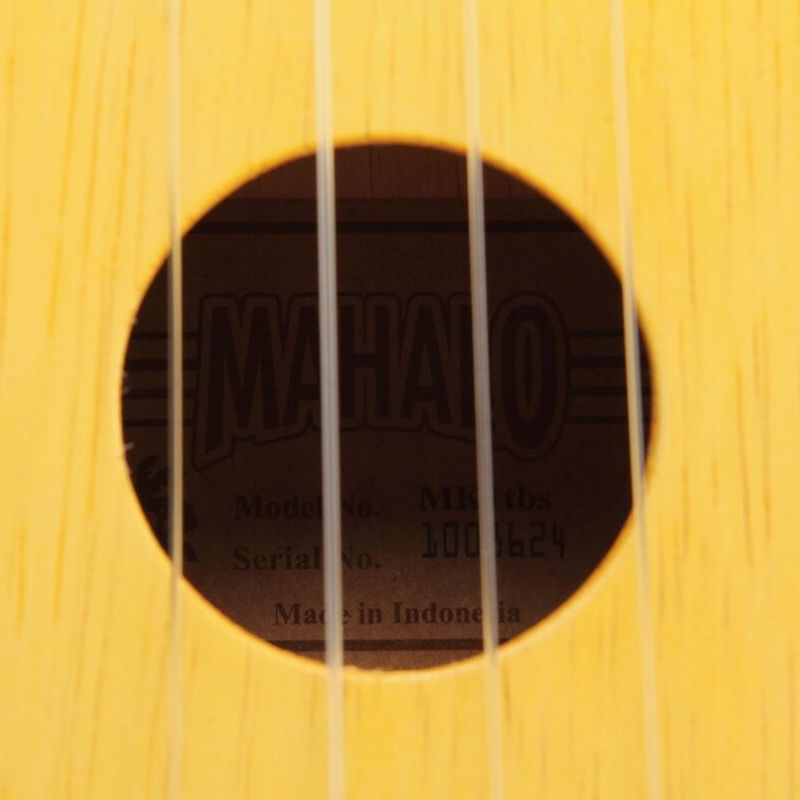 Mahalo MK1TBS Kahiko Series szoprán ukulele szett, karamell átlátszó natúr, tok és 3 penna tartozékkal