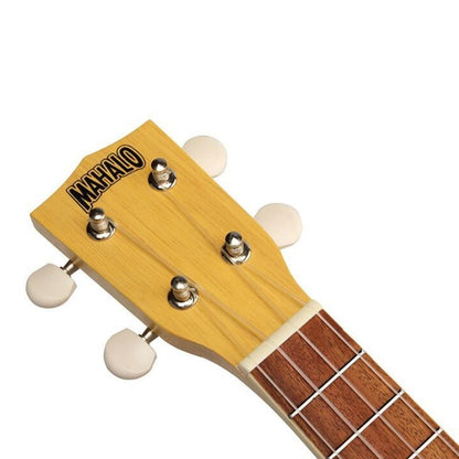 Mahalo MK1TBS Kahiko Series szoprán ukulele szett, karamell átlátszó natúr, tok és 3 penna tartozékkal