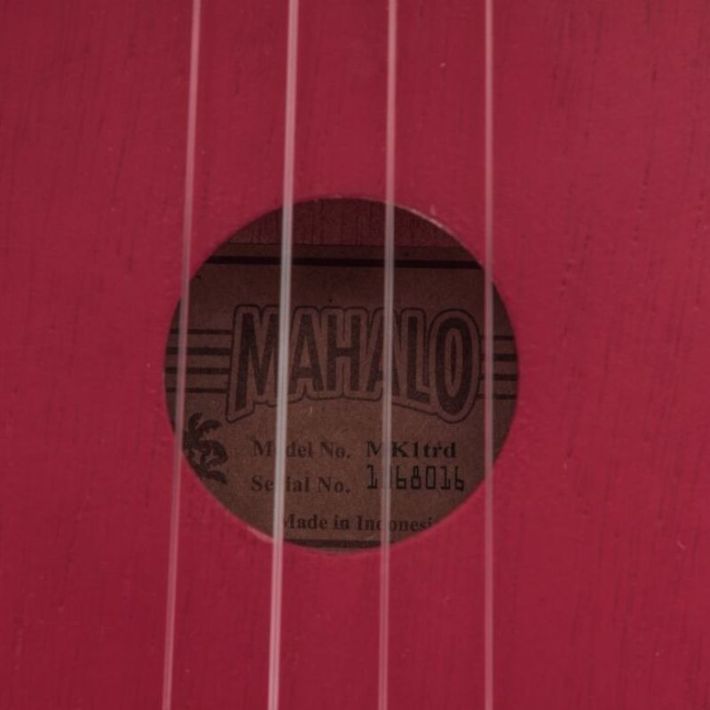 Mahalo MK1TRD Kahiko Series szoprán ukulele szett, vörös átlátszó, tokkal és 3 pengetővel
