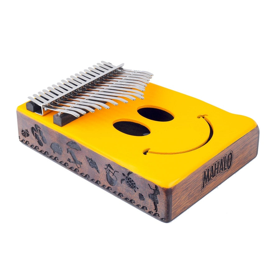 Mahalo MKA17SM Kalimba, tömör fa, 17 hang, „Smiley” design