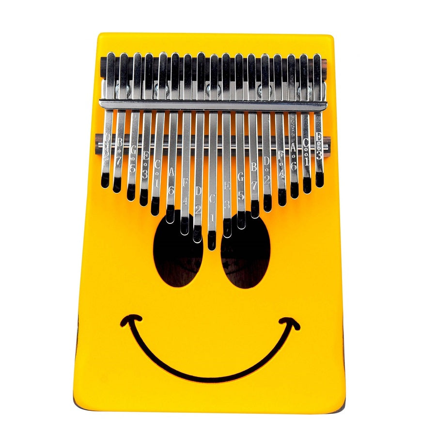 Mahalo MKA17SM Kalimba, tömör fa, 17 hang, „Smiley” design