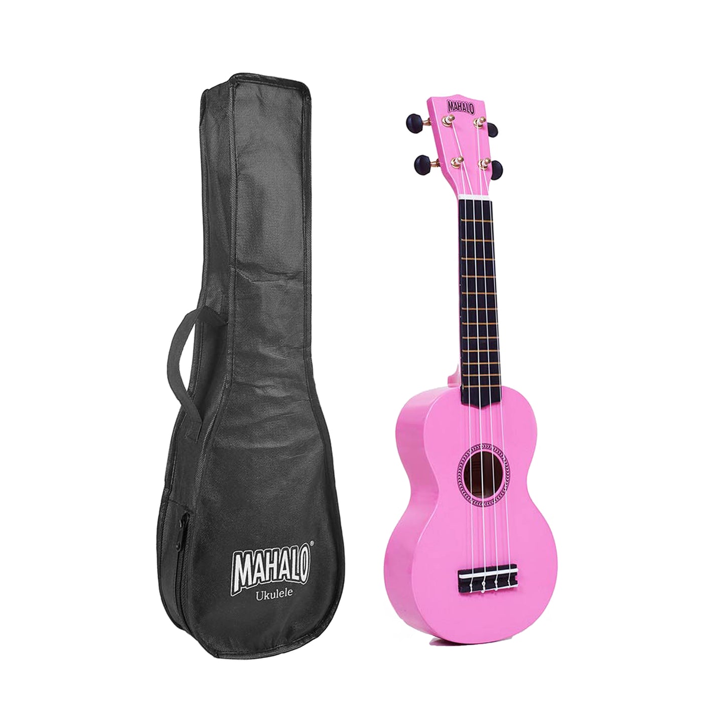 Mahalo MR1PK Rainbow Series szoprán ukulele szett, rózsaszín, tokkal