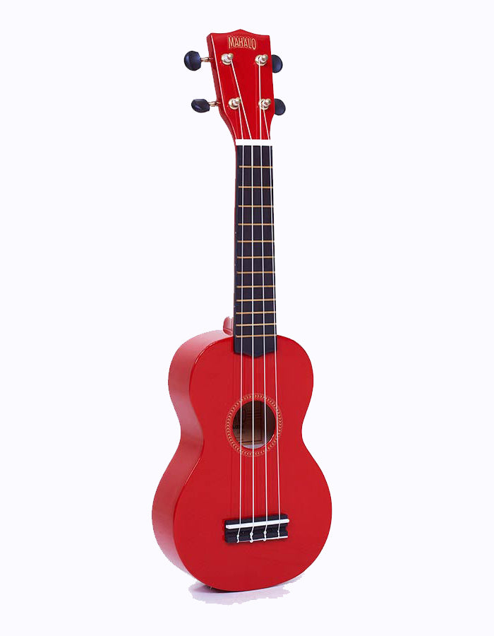 Mahalo MR1RD Rainbow Series szoprán ukulele szett, piros, tokkal