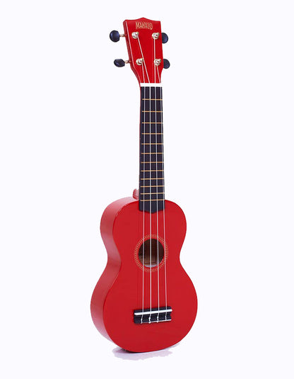 Mahalo MR1RD Rainbow Series szoprán ukulele szett, piros, tokkal