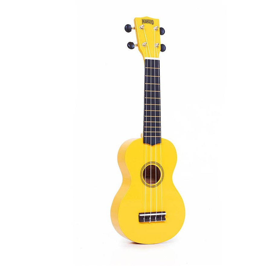 Mahalo MR1YW Rainbow Series szoprán ukulele szett, sárga, tokkal