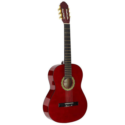 A. Martinez MTC083R Klasszikus tanuló gyerek gitár 3/4, piros