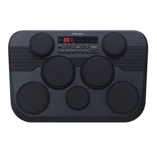 Medeli DD221 Elektronikus dobkészlet 7 érzékeny pad-del, 2 pedállal, ütőkkel