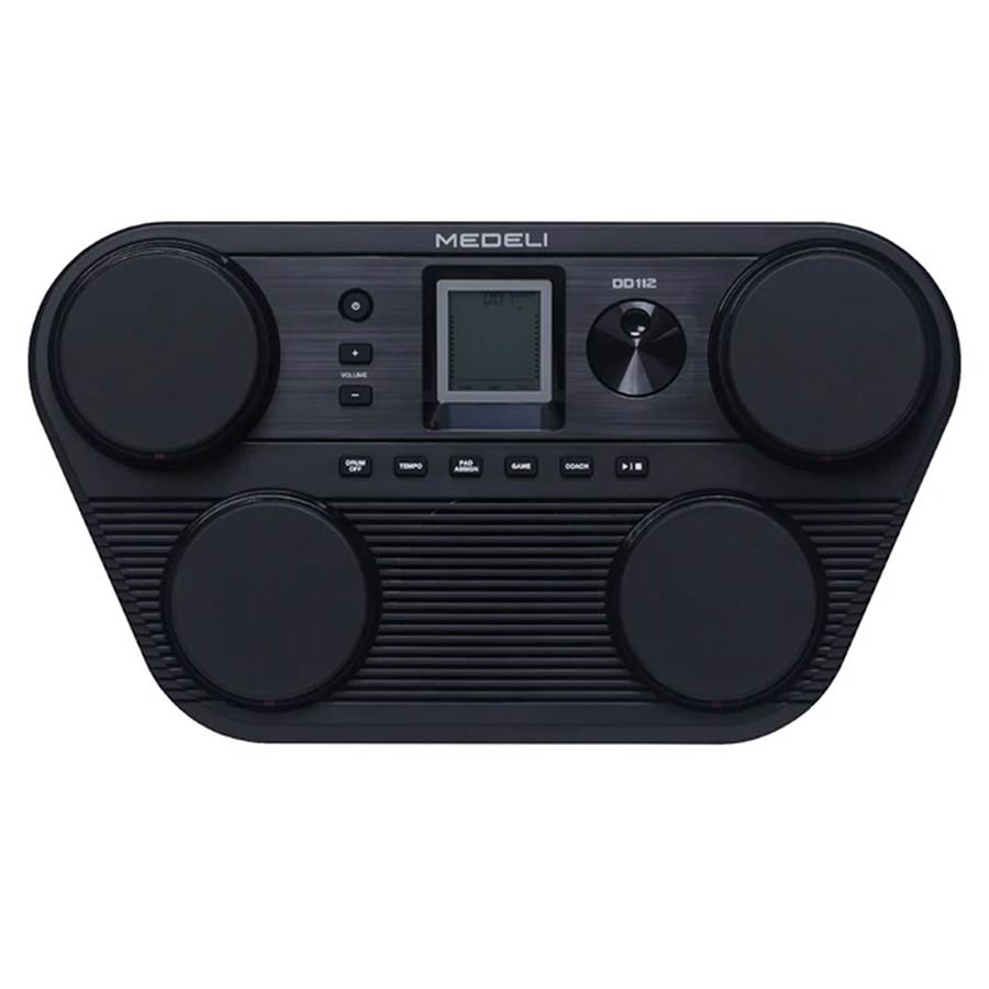 Medeli DD112BK Elektronikus asztali dobkészlet, 4 pad, dobverőkkel, fekete