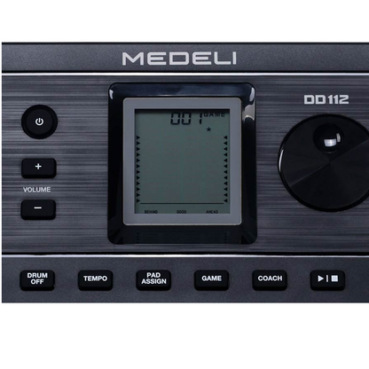 Medeli DD112BK Elektronikus asztali dobkészlet, 4 pad, dobverőkkel, fekete