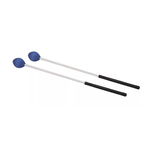Hayman MM20 marimba ütőpár, 370 mm, műanyag nyél, 36 mm közepes fej, kék