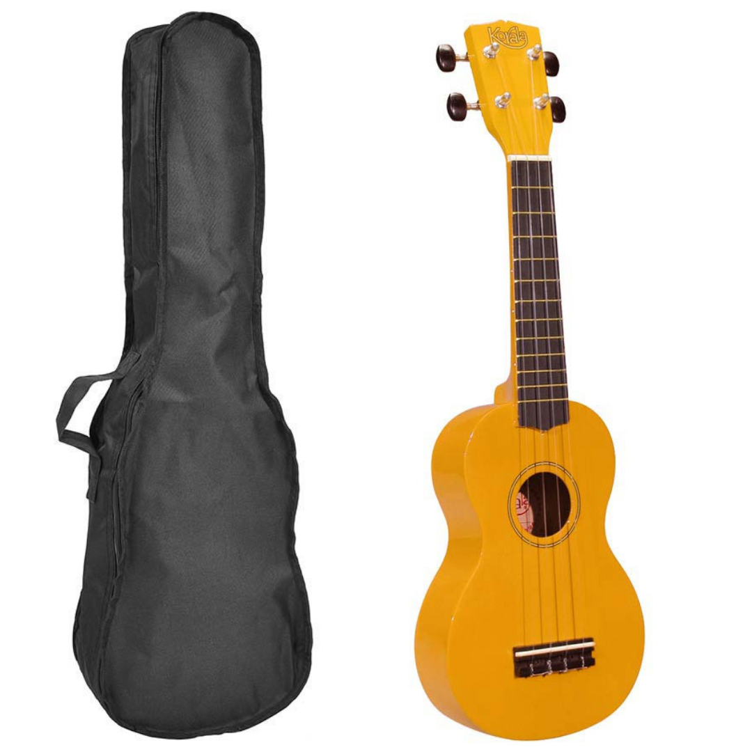 Korala UKS30YE Szoprán ukulele készlet, tokkal
