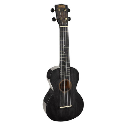 Mahalo MH2WTBK Koncert ukulele szett, széles nyak (40 mm), Transparent Black