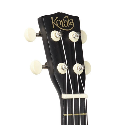 Korala UKS15BK Szoprán ukulele készlet, 3 pengető, matt fekete (tok nélkül)