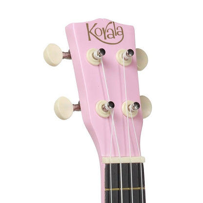 Korala UKS15PK Szoprán ukulele készlet, 3 pengető, matt rózsaszín (tok nélkül)