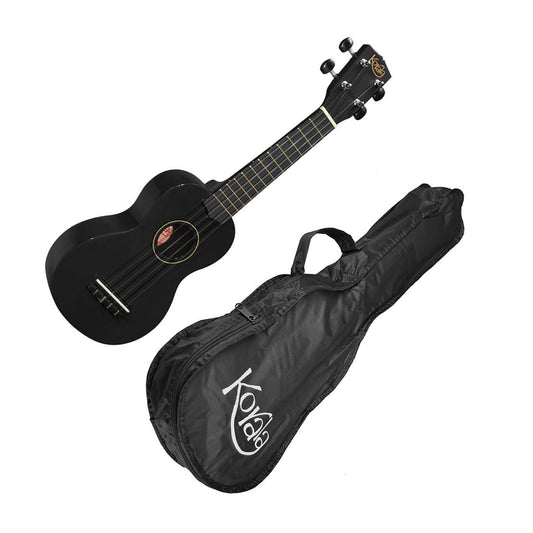 Korala UKS30BK Szoprán ukulele készlet, tokkal