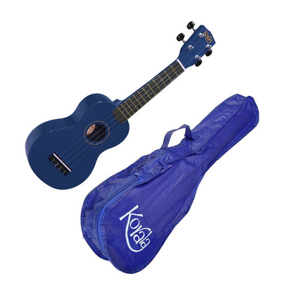 Korala UKS30BU Szoprán ukulele készlet, tokkal