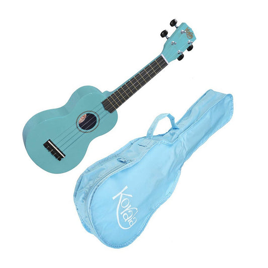 Korala UKS30LBU Szoprán ukulele készlet, tokkal