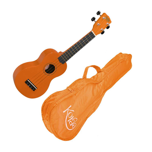 Korala UKS30OR Szoprán ukulele készlet, tokkal