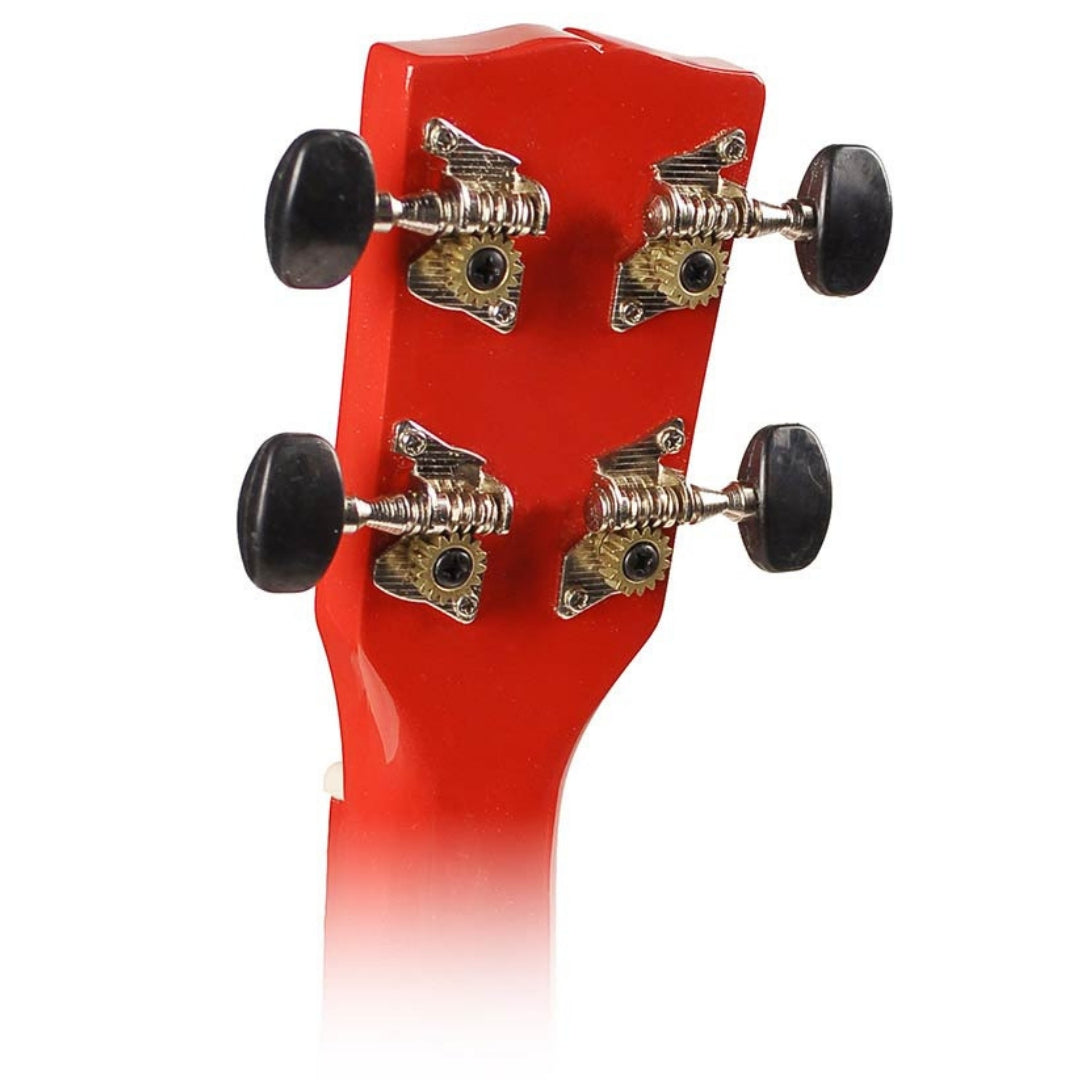 Korala UKS30RD Szoprán ukulele készlet, tokkal
