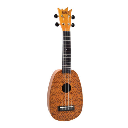 Mahalo ME1P Szoprán ukulele, természetes kivitel, ananász mintás, tok és 3 pengető