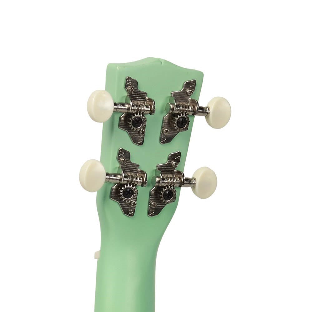 Korala UKS15GN Szoprán ukulele készlet, 3 pengető, matt zöld (tok nélkül)