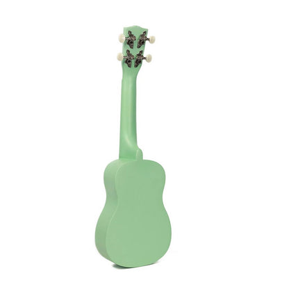 Korala UKS15GN Szoprán ukulele készlet, 3 pengető, matt zöld (tok nélkül)