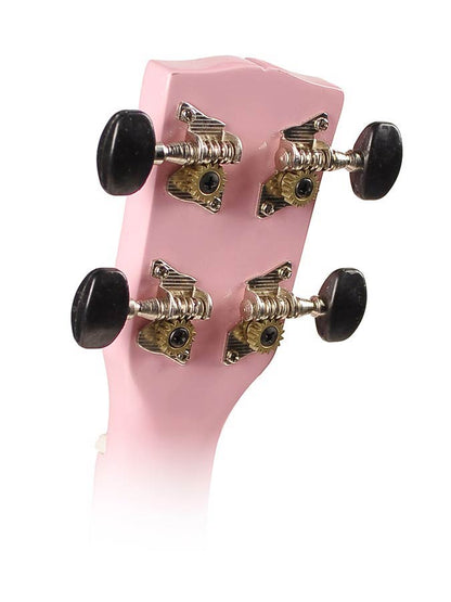 Korala UKS30PK Szoprán ukulele szett, hársfa, rózsaszín, tokkal